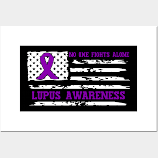No One Fights Alone Lupus Awareness Posters and Art